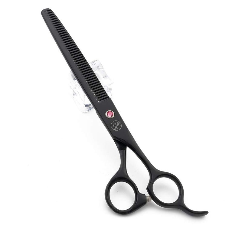 Moontay Professional 8.0" Dog Grooming Scissors Set, 4-pieces Straight, Upward Curved, Downward Curved, Thinning/Blending Shears for Dog, Cat and Pets, JP Stainless Steel, Black - Image 4